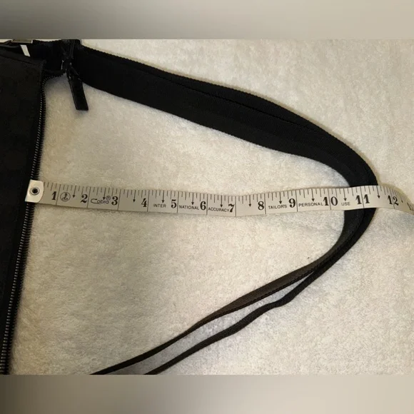 GUCCI GG Canvas/Leather Shoulder Bag Black. - Picture 14 of 15